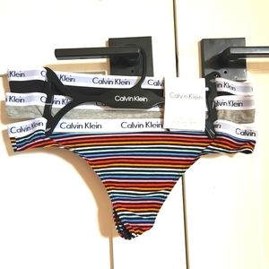 NWT Calvin Klen thong 3 pack M